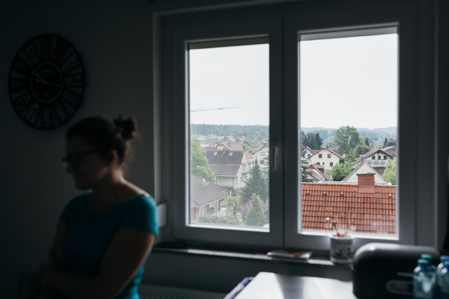Blick aus dem Fenster auf Gleisdorf