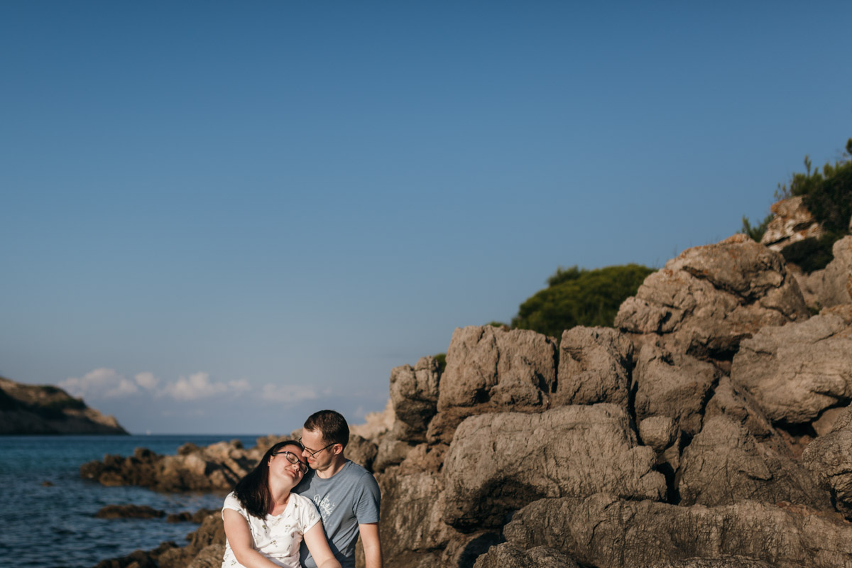 Paarfotos Cala Moltó auf Mallorca