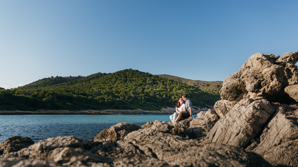 Portraitfotos mit Paar auf Mallorca