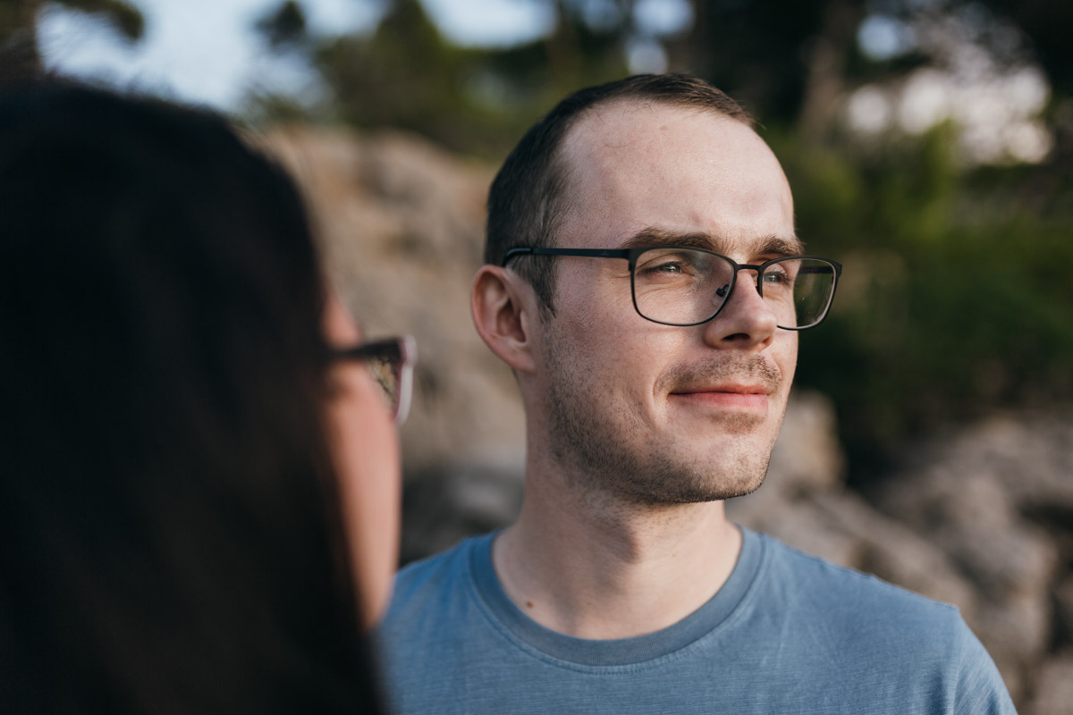 Portraitfoto am Meer auf Mallorca