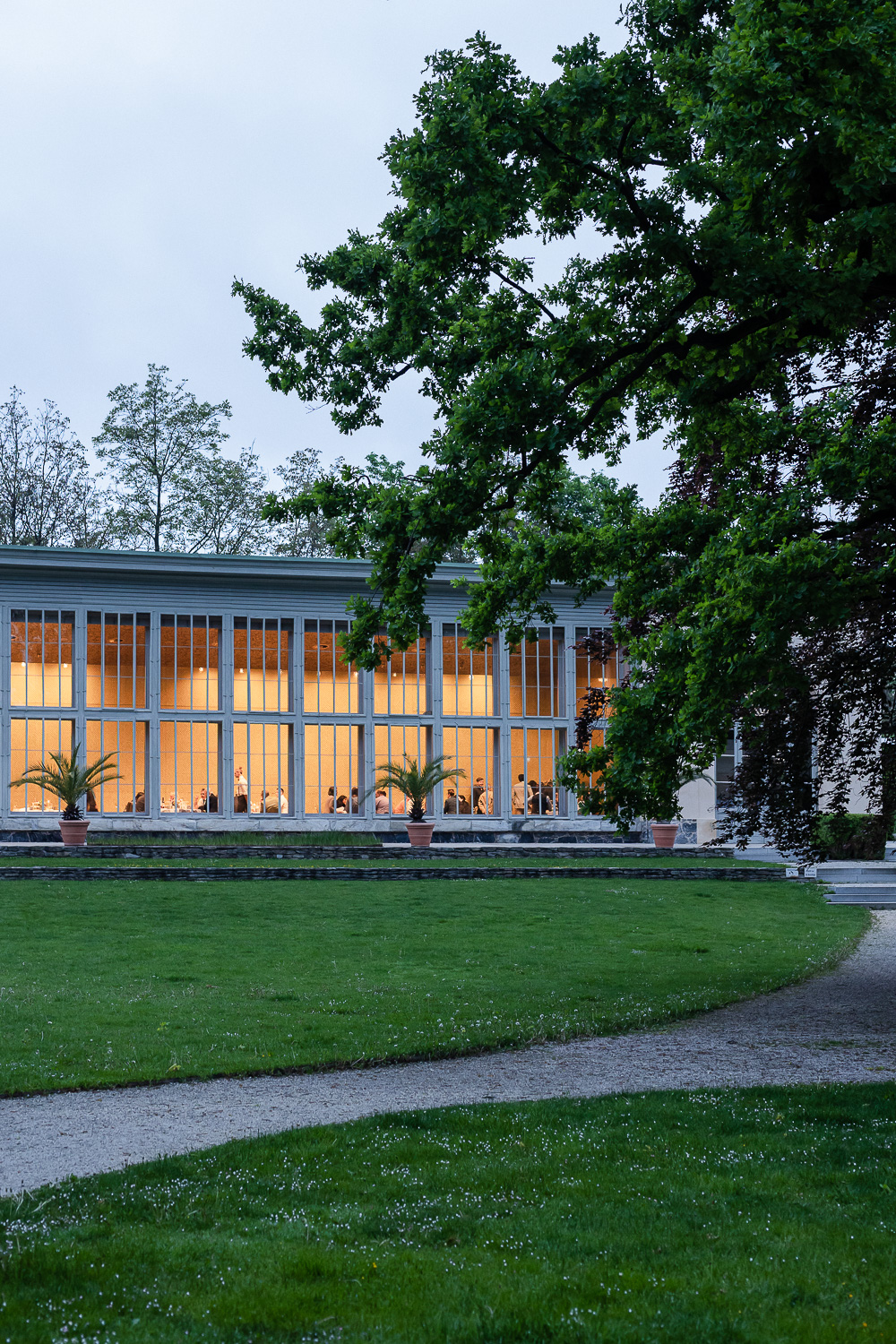 Orangerie im Grazer Burggarten, Abendstimmung