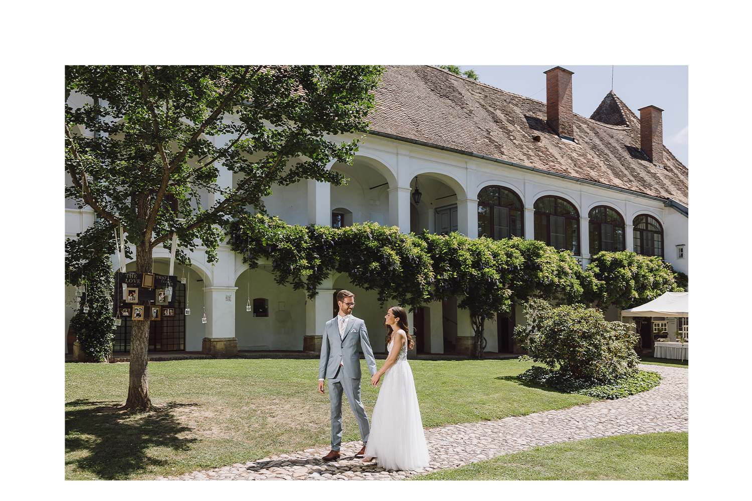 Heiraten auf Schloss Welsdorf in Fürstenfeld im Sommer