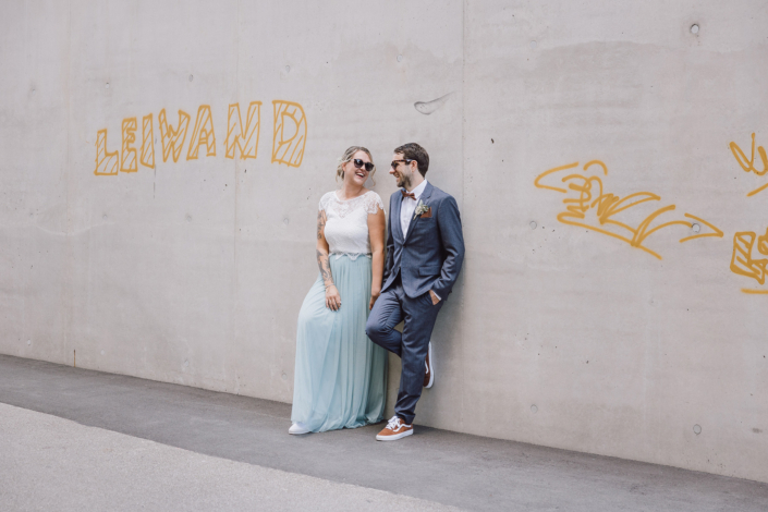 Grazer Stadthochzeit mit Brautpaarshooting in der Grazer Innenstadt