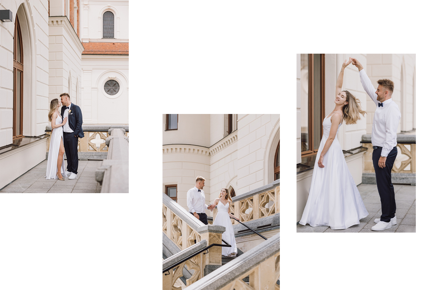 Kleiner Hochzeitstanz und Brautpaarshooting vor dem Standesamt Feldbach